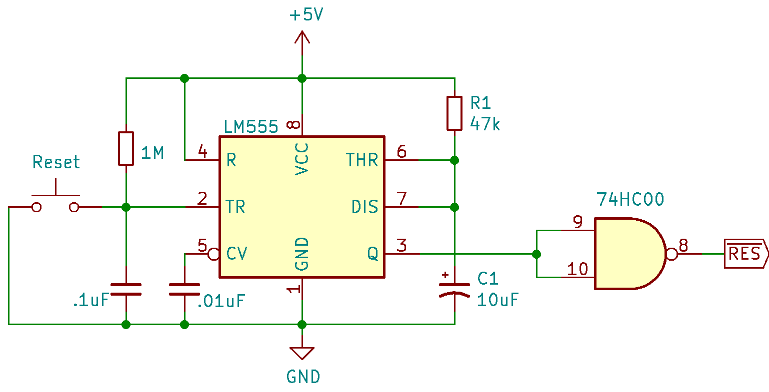 Reset Circuit Diagram